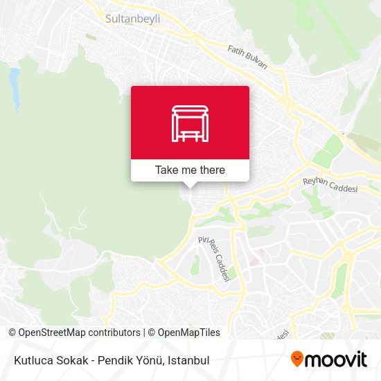 Kutluca Sokak - Pendik Yönü map