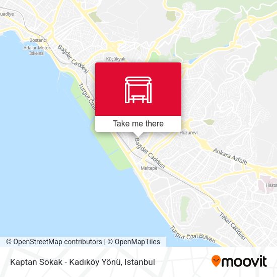 Kaptan Sokak - Kadıköy Yönü map