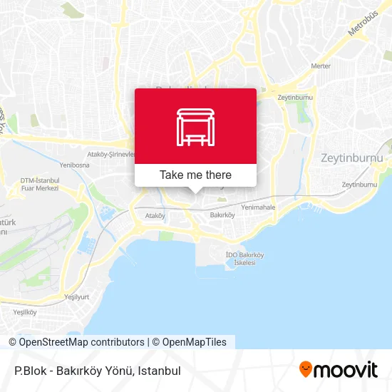 P.Blok - Bakırköy Yönü map
