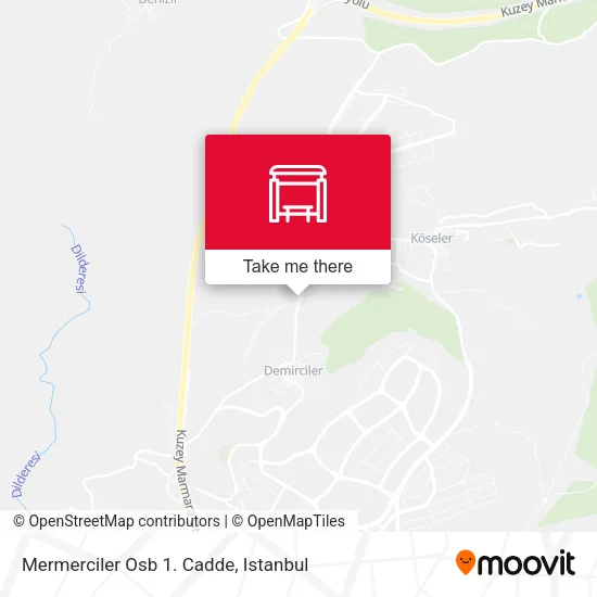 Mermerciler Osb 1. Cadde map