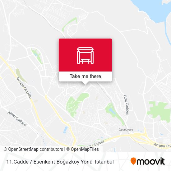11.Cadde / Esenkent-Boğazköy Yönü map