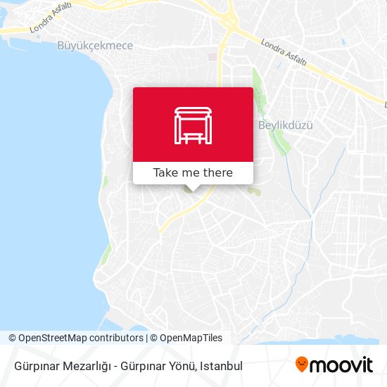 Gürpınar Mezarlığı - Gürpınar Yönü map