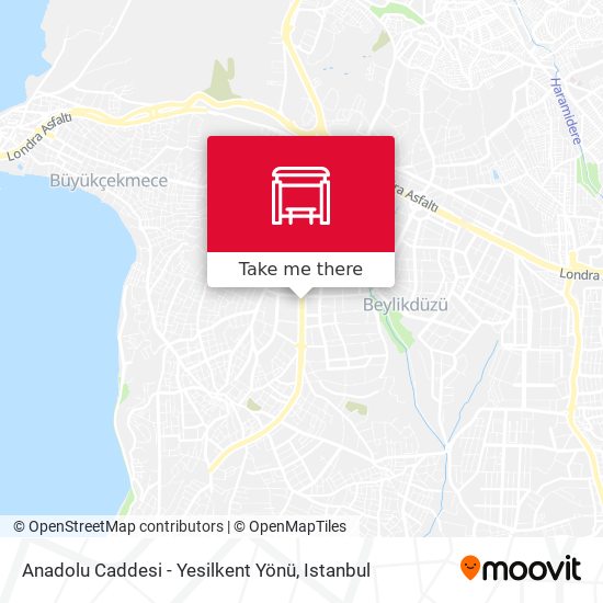 Anadolu Caddesi - Yesilkent Yönü map