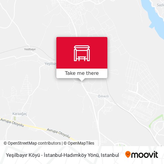 Yeşilbayır Köyü - İstanbul-Hadımköy Yönü map
