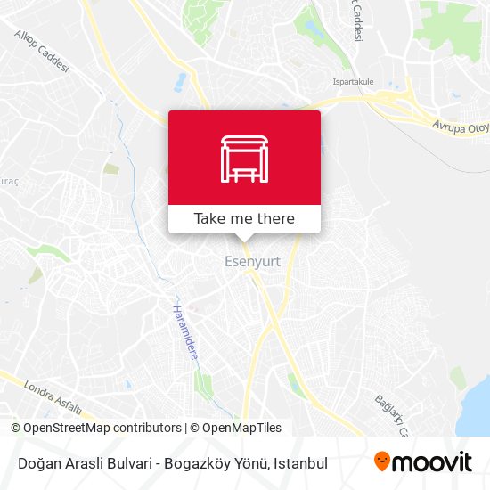 Doğan Arasli Bulvari - Bogazköy Yönü map