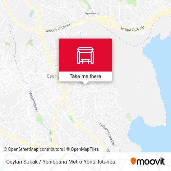 Ceylan Sokak / Yenibosna Metro Yönü map