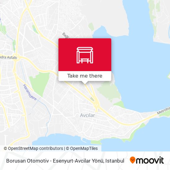 Borusan Otomotiv - Esenyurt-Avcilar Yönü map