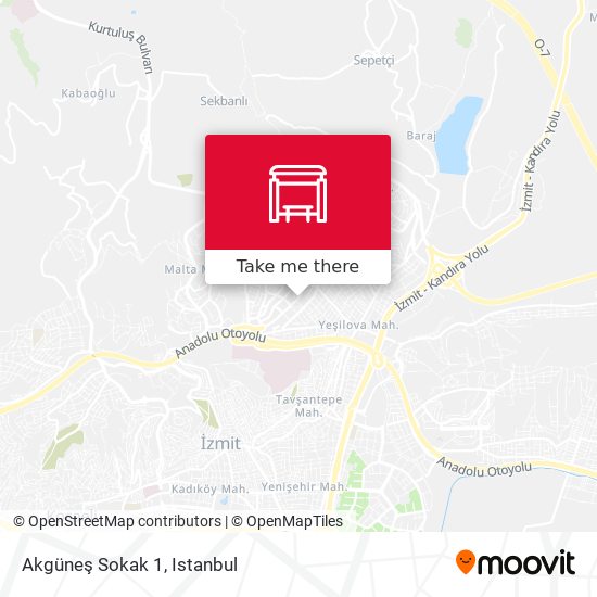 Akgüneş Sokak 1 map