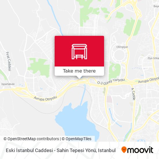 Eski İstanbul Caddesi - Sahin Tepesi Yönü map