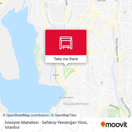 İstasyon Mahallesi - Sefaköy-Yenidoğan Yönü map