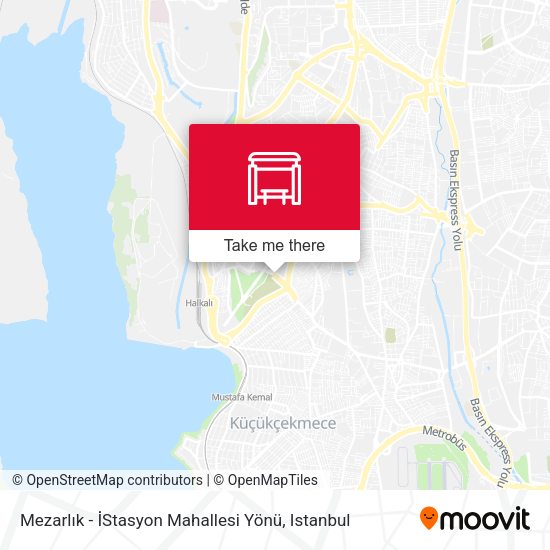 Mezarlık - İStasyon Mahallesi Yönü map