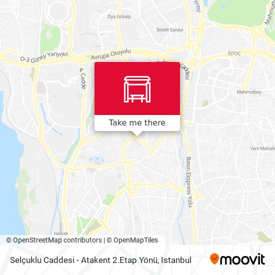 Selçuklu Caddesi - Atakent 2.Etap Yönü map