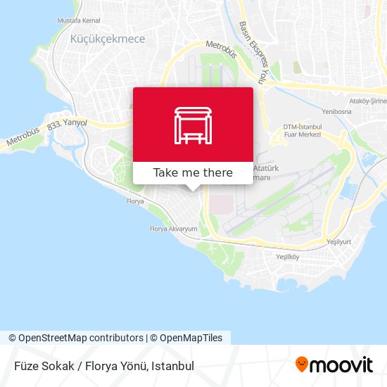 Füze Sokak / Florya Yönü map