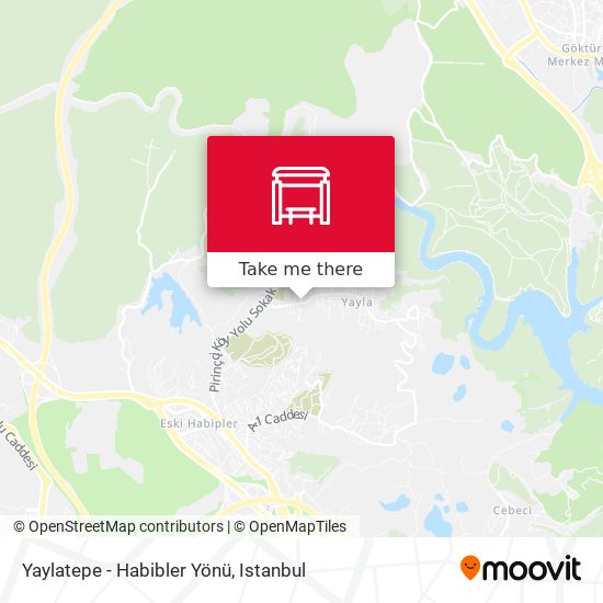 Yaylatepe - Habibler Yönü map