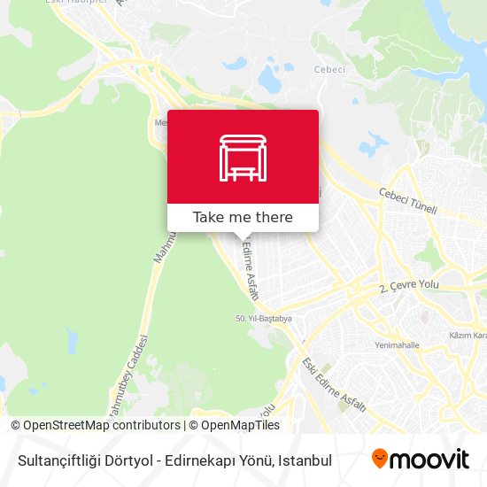 Sultançiftliği Dörtyol - Edirnekapı Yönü map