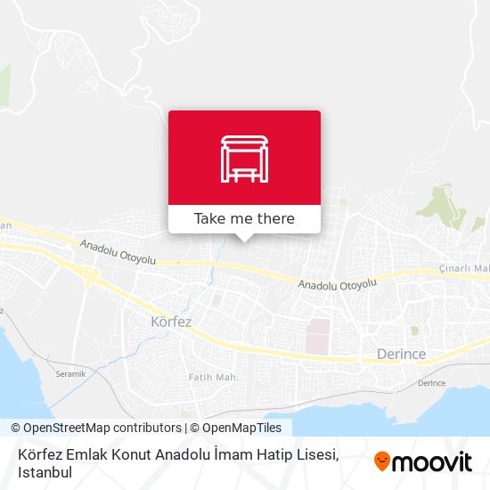 Körfez Emlak Konut Anadolu İmam Hatip Lisesi map