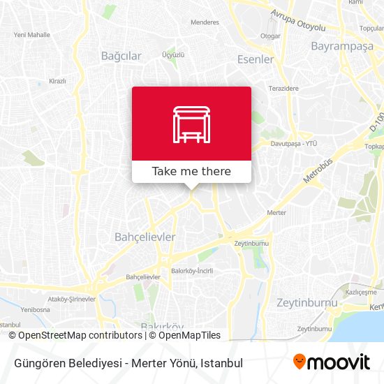 Güngören Belediyesi - Merter Yönü map