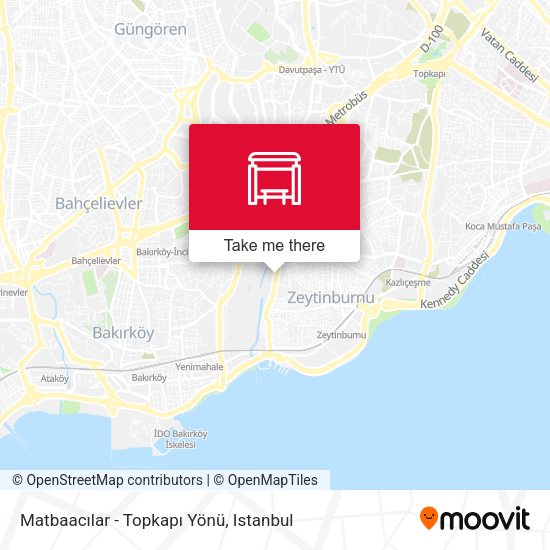 Matbaacılar - Topkapı Yönü map
