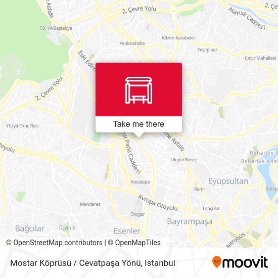 Mostar Köprüsü / Cevatpaşa Yönü map