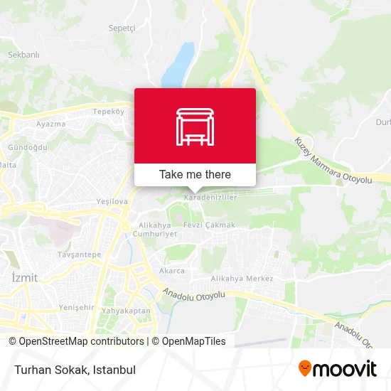 Turhan Sokak map