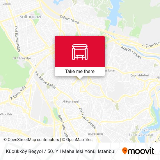 Küçükköy Beşyol / 50. Yıl Mahallesi Yönü map