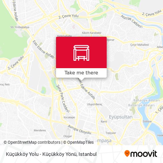 Küçükköy Yolu - Küçükköy Yönü map