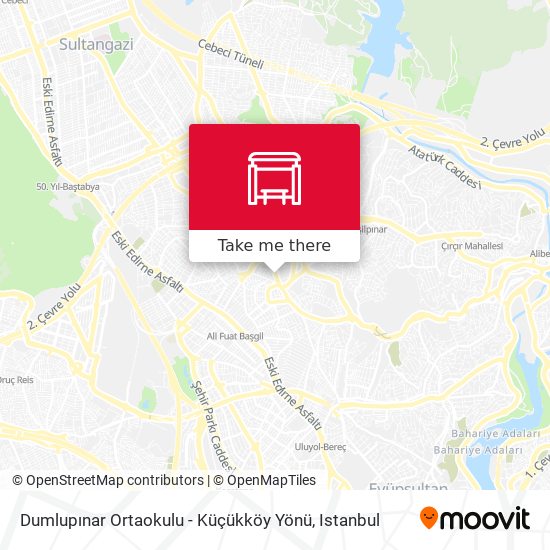 Dumlupınar Ortaokulu - Küçükköy Yönü map