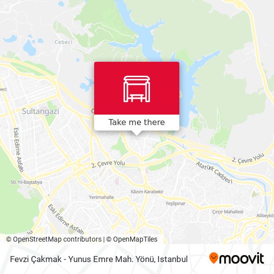 Fevzi Çakmak - Yunus Emre Mah. Yönü map