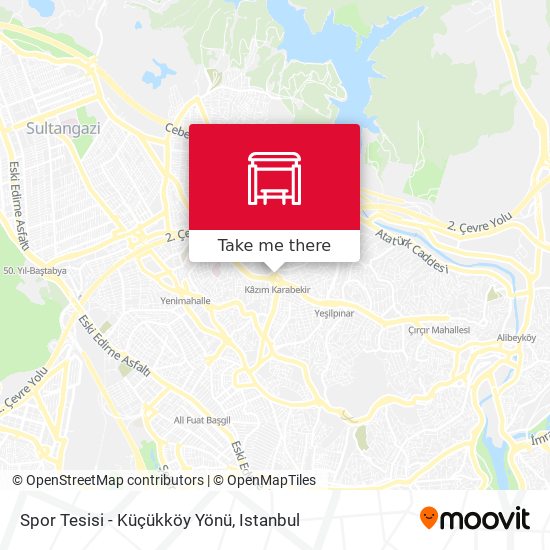 Spor Tesisi - Küçükköy Yönü map