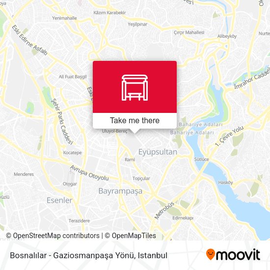 Bosnalılar - Gaziosmanpaşa Yönü map