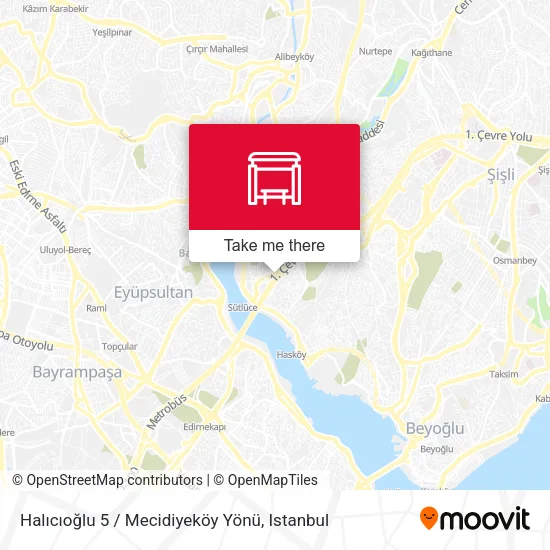 Halıcıoğlu 5 / Mecidiyeköy Yönü map