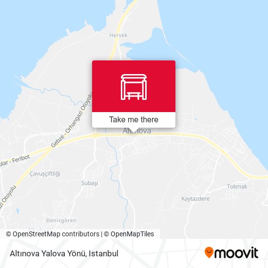 Altınova Yalova Yönü map