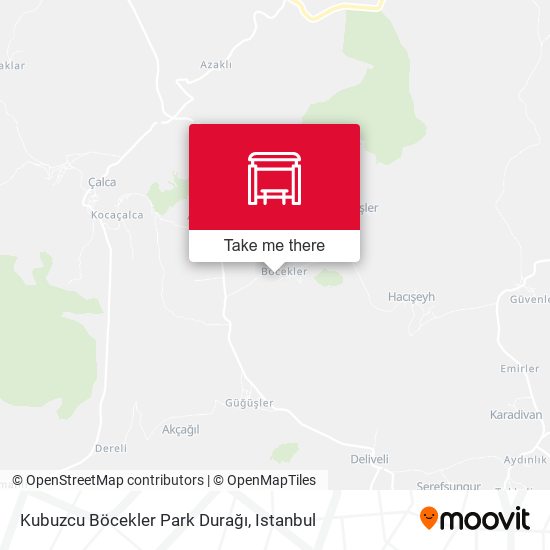 Kubuzcu Böcekler Park Durağı map