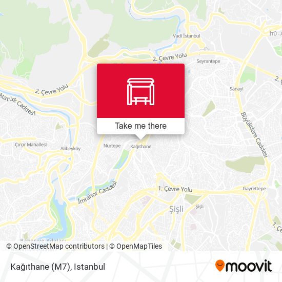 Kağıthane (M7) map