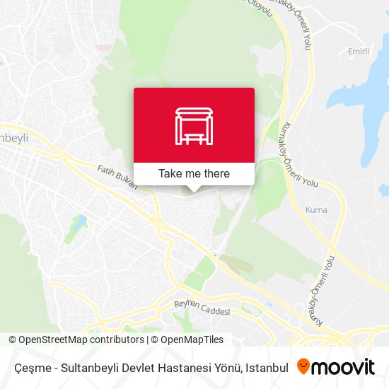 Çeşme - Sultanbeyli Devlet Hastanesi Yönü map