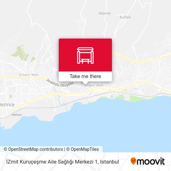 İZmit Kuruçeşme Aile Sağlığı Merkezi 1 map