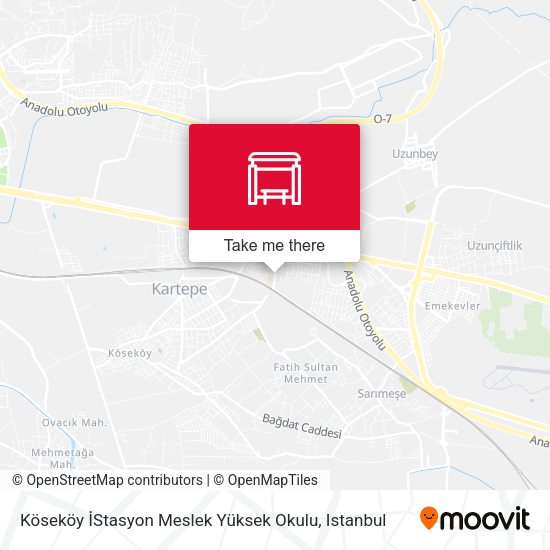 Köseköy İStasyon Meslek Yüksek Okulu map