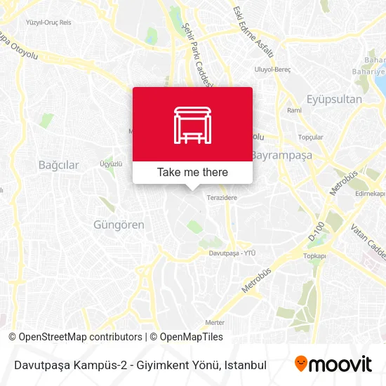 Davutpaşa Kampüs-2 - Giyimkent Yönü map