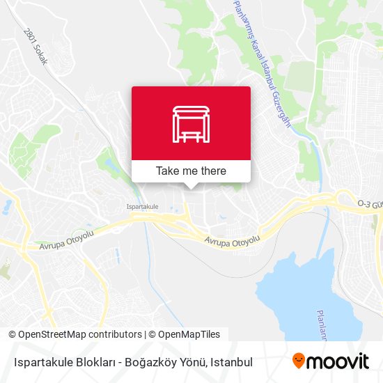 Ispartakule Blokları - Boğazköy Yönü map