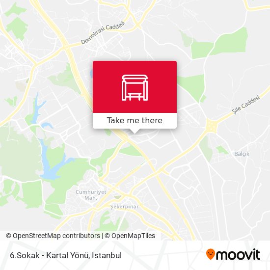 6.Sokak - Kartal Yönü map