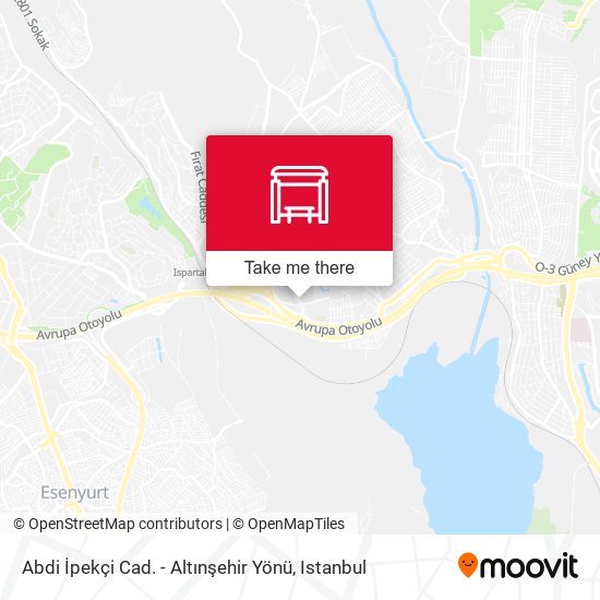 Abdi İpekçi Cad. - Altınşehir Yönü map