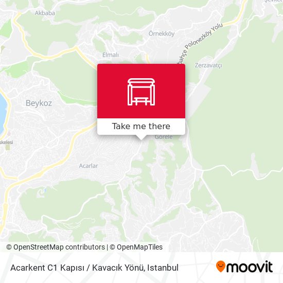 Acarkent C1 Kapısı / Kavacık Yönü map