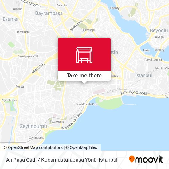 Ali Paşa Cad. / Kocamustafapaşa Yönü map