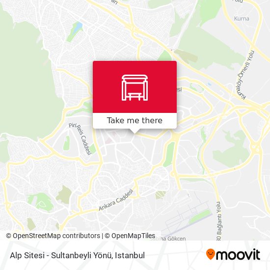 Alp Sitesi - Sultanbeyli Yönü map
