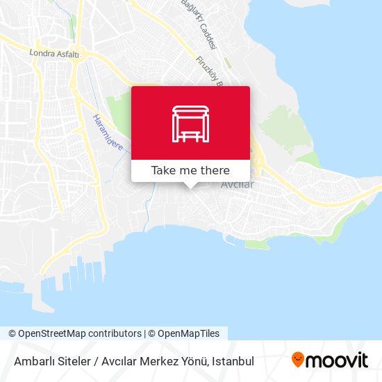 Ambarlı Siteler / Avcılar Merkez Yönü map