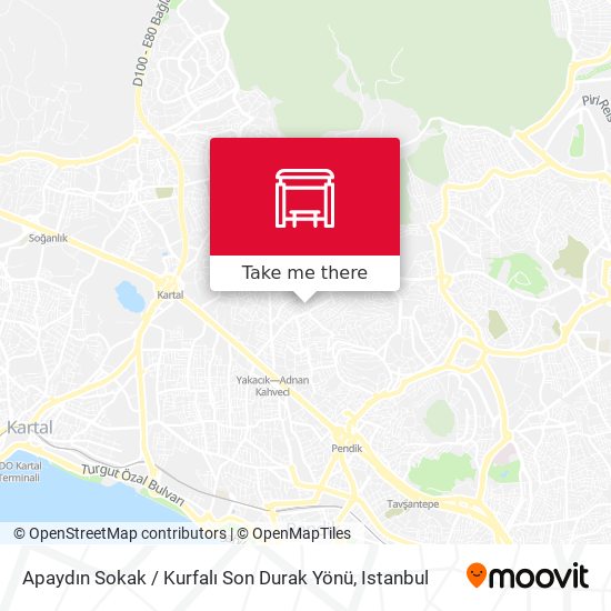 Apaydın Sokak / Kurfalı Son Durak Yönü map