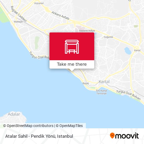 Atalar Sahil - Pendik Yönü map
