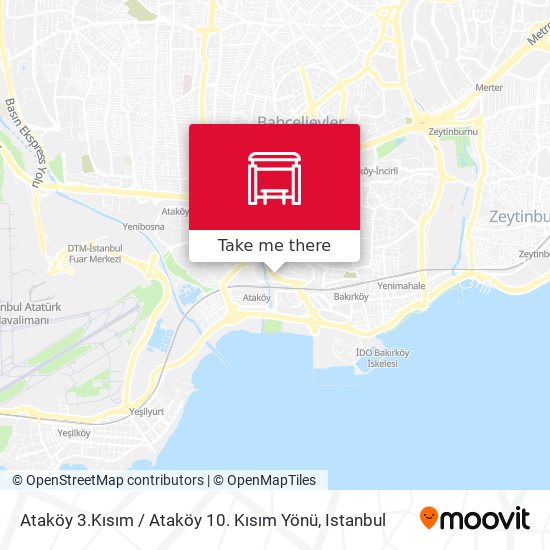 Ataköy 3.Kısım / Ataköy 10. Kısım Yönü map