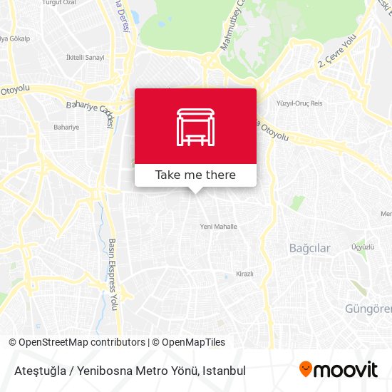 Ateştuğla / Yenibosna Metro Yönü map