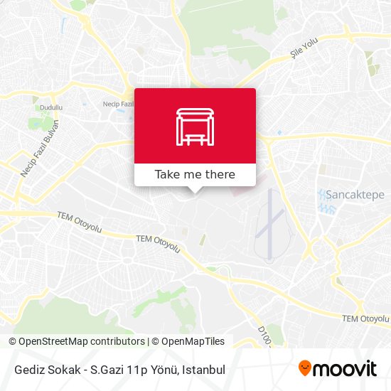 Gediz Sokak - S.Gazi 11p Yönü map